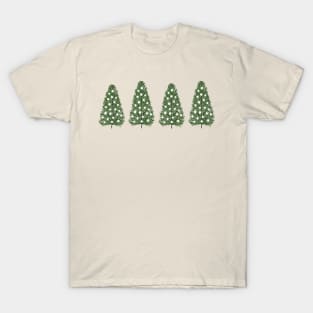 Christmas Tree Christmas Minimal Merry Xmas Crew Christmas Vacation Xmas Trees T-Shirt